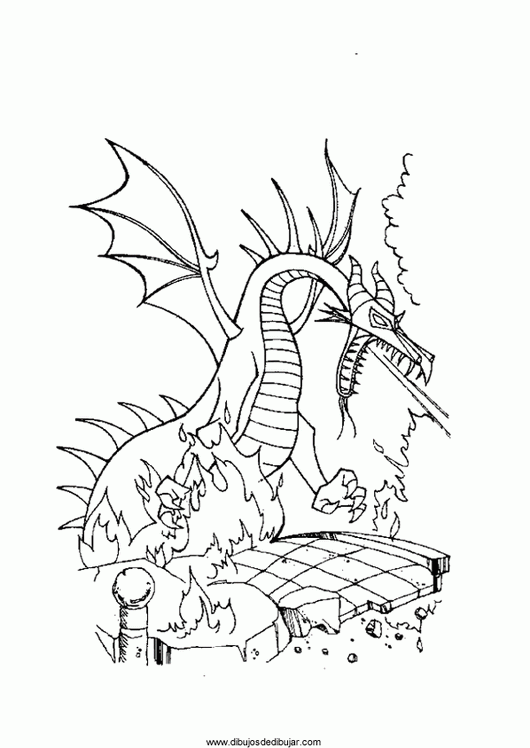Dibujos de dragones para colorear e imprimir (3 de 3) | Dibujos de ...