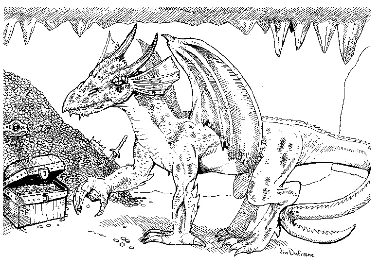 Dibujos para colorear de Dragones, dragón, draco, drakon, víbora ...