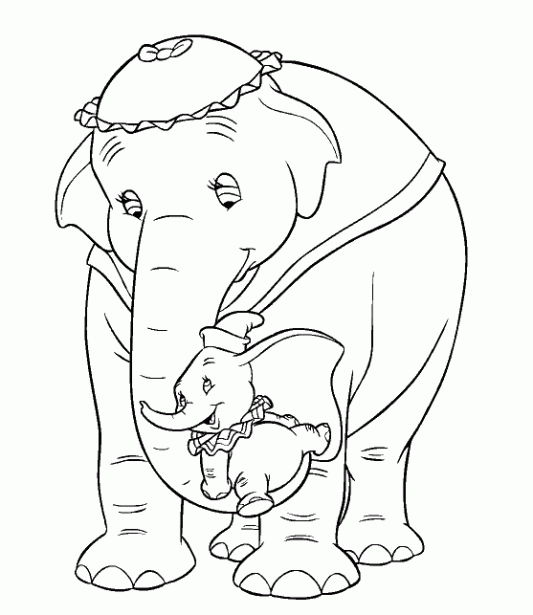 Disney Soul: Dibujos para colorear de "Dumbo"