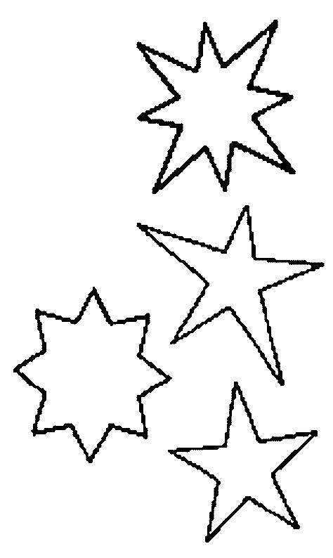 Dibujos para colorear de Estrellas, Plantillas para colorear de ...