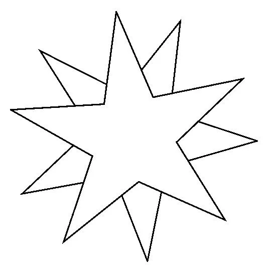 Dibujo para colorear Estrellas Sol Luna 1
