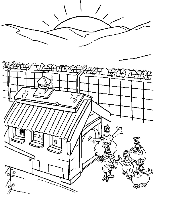 Dibujos para colorear de Evasión en la granja, Chicken Run