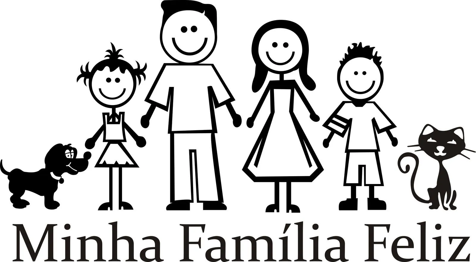 Dibujos para colorear de familias felices - Imagui