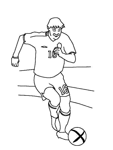 Dibujos de jugadores futbol para colorear - Imagui