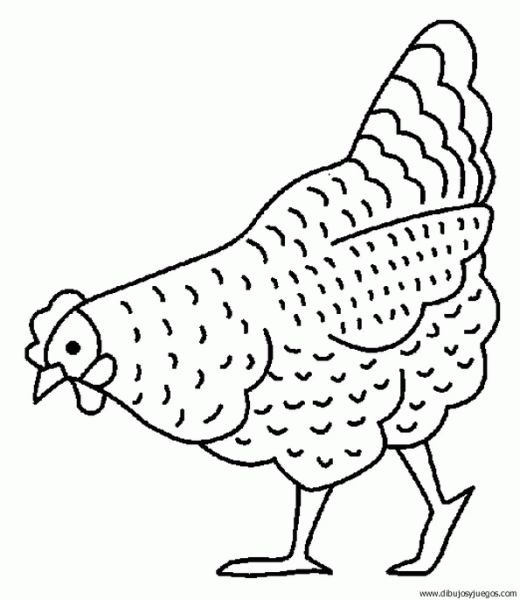 Dibujos de gallinas y gallos para colorear - Imagui