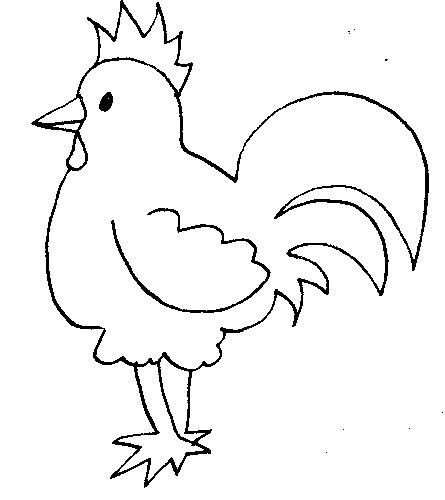 Dibujos para colorear de Gallos, Gallinas, Gallus gallus ...