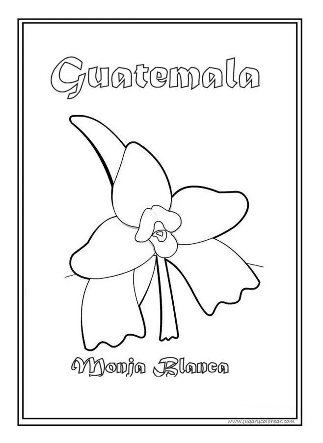 dibujos para colorear Guatemala | Colorear dibujos infantiles