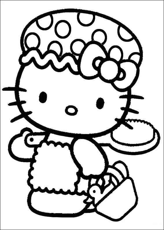 Dibujos para colorear de Hello Kitty para imprimir - Imagui