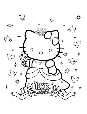 Dibujos para colorear a Hello Kitty para niños Dibujos para colorear a Hello Kitty para niños