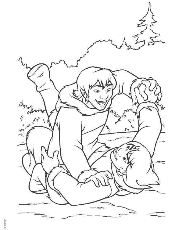 Dibujo para colorear de dos niños peleando - Imagui