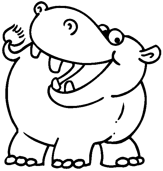 Dibujitos de hipopotamos - Imagui