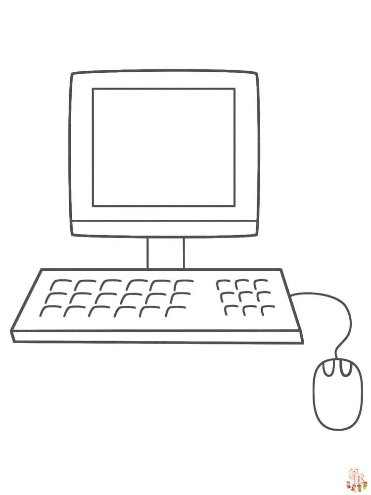 Dibujos para colorear de informática para niños 2023 - GBcolorear Dibujos para colorear de informática para niños 2023 - GBcolorear