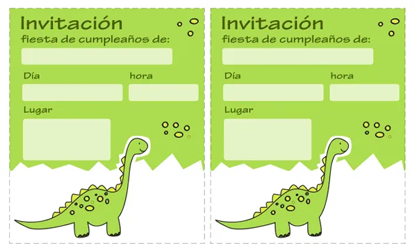 Invitaciónes de cumpleaños dinosaurios - Imagui