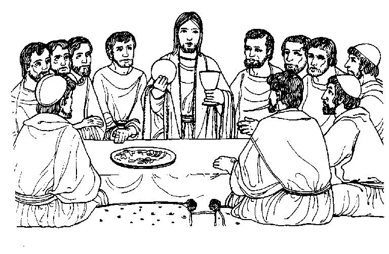 Imágenes de Jesús bendiciendo el pan y el vino para colorear ...