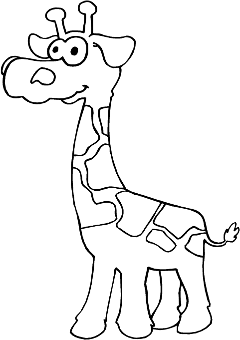 Dibujos para colorear de Jirafas, Giraffa camelopardalis ...