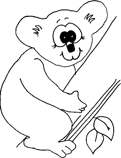 Dibujos para colorear de Koalas, Phascolarctos cinereus ...