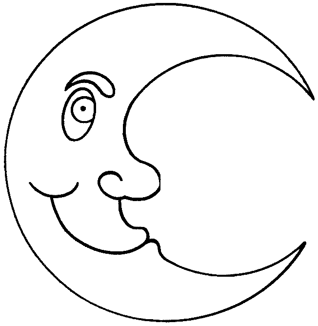 Dibujos para colorear de las fases de la luna - Imagui