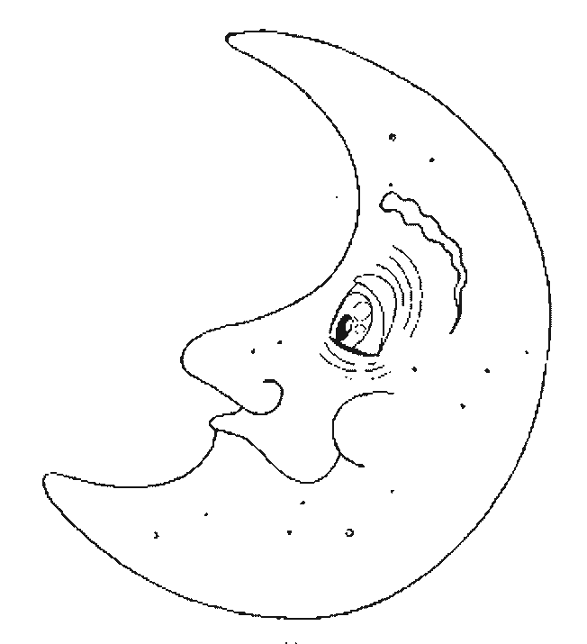 Dibujos para colorear de Luna