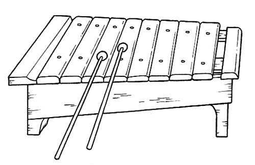 Dibujo de la marimba - Imagui