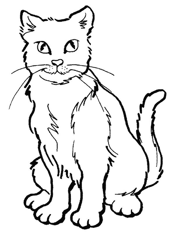 Dibujos para Colorear y Manualidades: Gatos para colorear