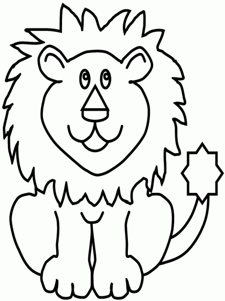 son dibujos de leones para colorear imprimir pintar y recortar