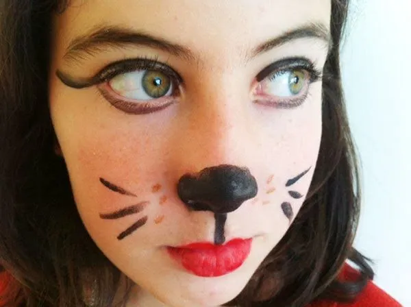 Pintar cara de gato niña - Imagui