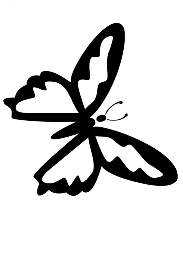 Dibujos para colorear MARIPOSAS, Mariposa plantilla sencilla para ... Dibujos para colorear MARIPOSAS, Mariposa plantilla sencilla para ...