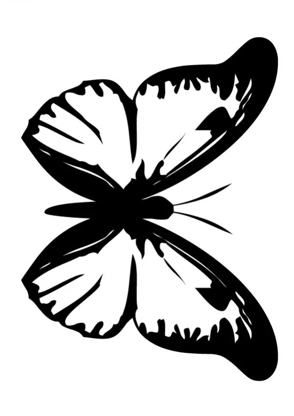 Dibujos para colorear MARIPOSAS, Mariposa plantilla sencilla para ... Dibujos para colorear MARIPOSAS, Mariposa plantilla sencilla para ...