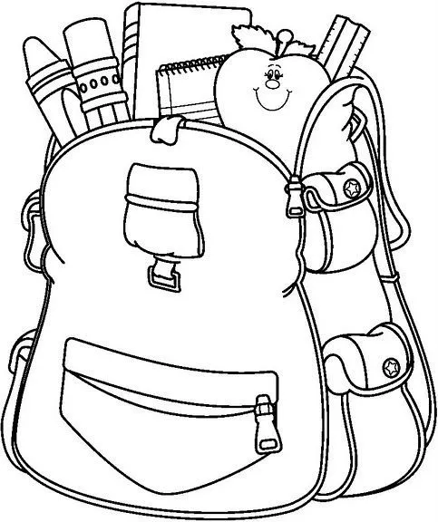 Dibujos para colorear de mochilas escolares - Imagui | dibujos ...