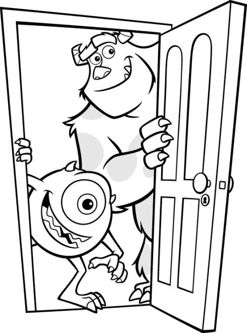 Dibujos para colorear monster university - Imagui