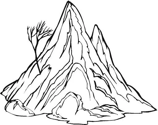 DIBUJOS PARA COLOREAR MONTAÑAS | Dibujos para colorear DIBUJOS PARA COLOREAR MONTAÑAS | Dibujos para colorear