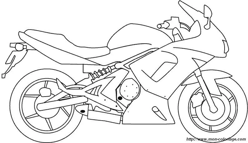 Como dibujar una motocicleta - Imagui
