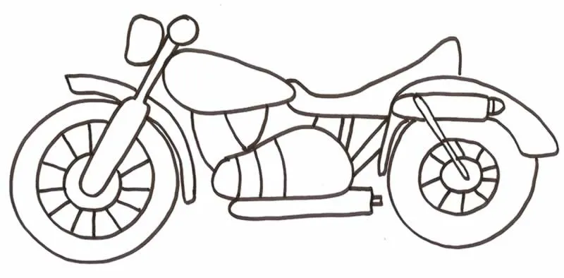 Dibujos para colorear de Motos, motocicleta, Plantillas para ...