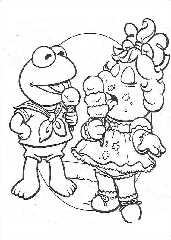 Dibujos para colorear de los muppet miss piggy - Imagui