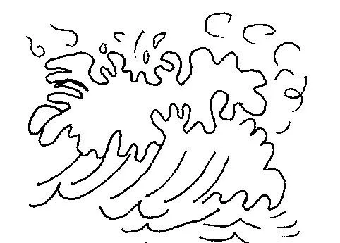 Dibujos para colorear de olas del mar - Imagui