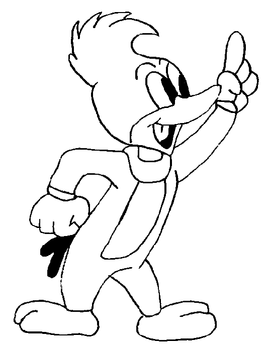 Dibujos para colorear de El Pájaro Loco, Loquillo, Woody ... Dibujos para colorear de El Pájaro Loco, Loquillo, Woody ...