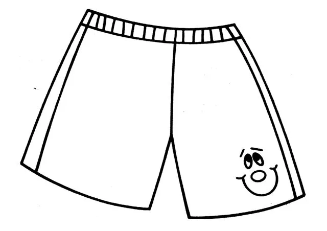 Dibujos de pantalones cortos para colorear - Imagui