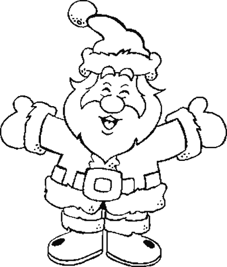 Dibujos para colorear de Papa Noel, Santa Claus, Viejito Pascuero