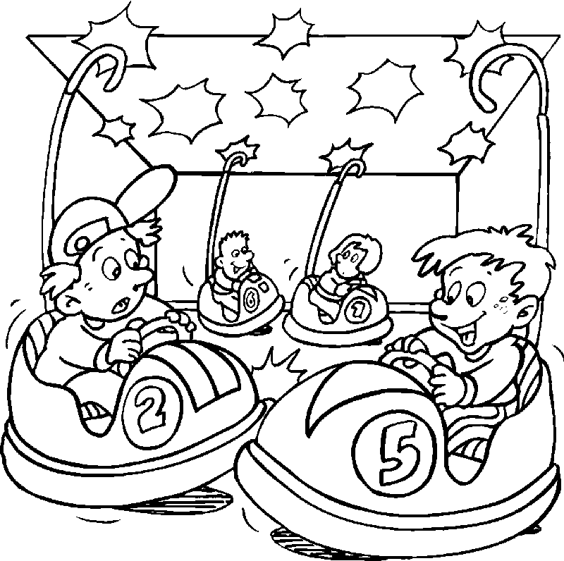 Dibujos para colorear de Parques de atracciones, parque de ... Dibujos para colorear de Parques de atracciones, parque de ...