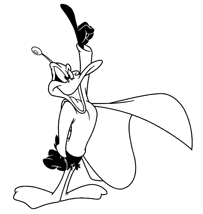 Dibujos para colorear de El Pato Lucas, Daffy Duck Dibujos para colorear de El Pato Lucas, Daffy Duck