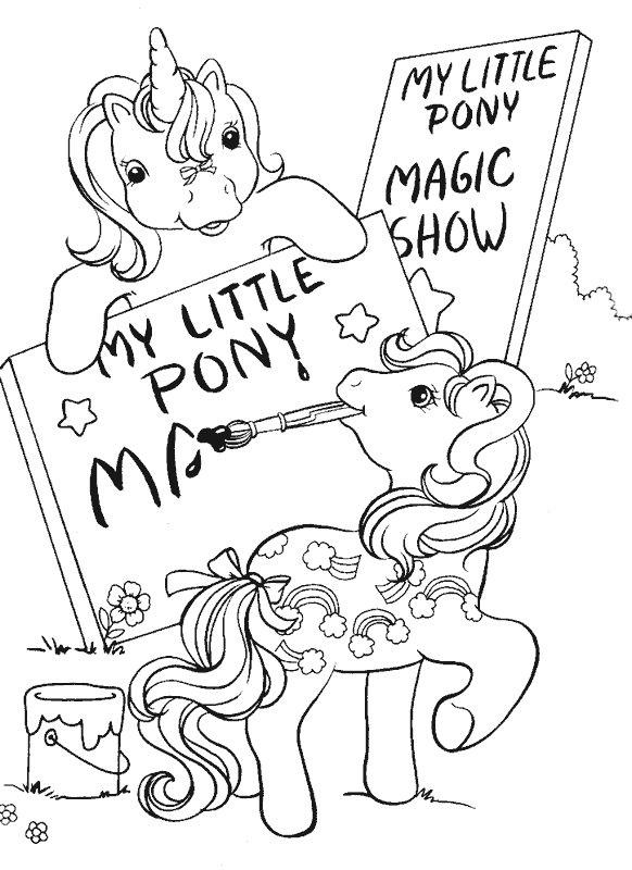 Dibujos para colorear de Mi Pequeño Pony, Plantillas para colorear ...
