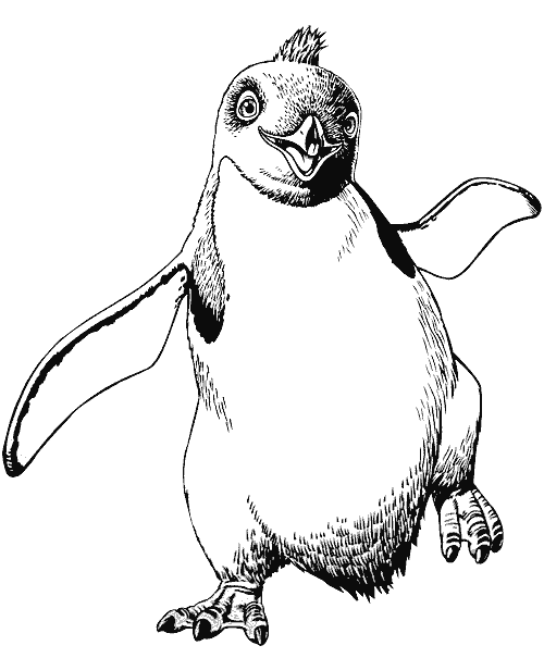 Dibujos para colorear de Pinguinos, Spheniscidae, Pingüino ...