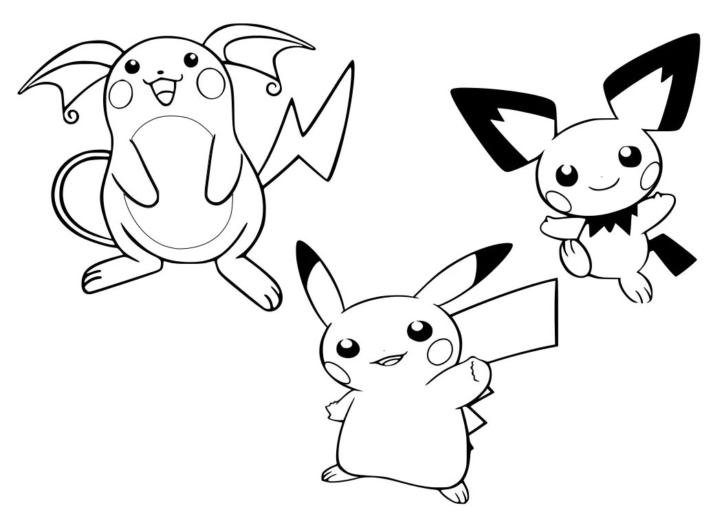 Dibujos para Colorear, Pintar , imprimir.....: PIKACHU Dibujos para Colorear, Pintar , imprimir.....: PIKACHU