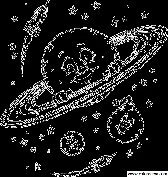 Dibujos del espacio para niños - Imagui