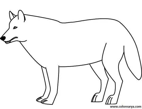 Dibujos para colorear de lobo - Imagui