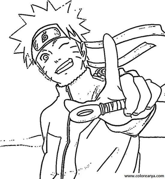 Dibujos para pintar faciles de Naruto - Imagui