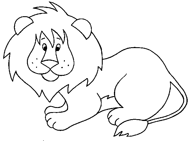 dibujos para pintar, león.
