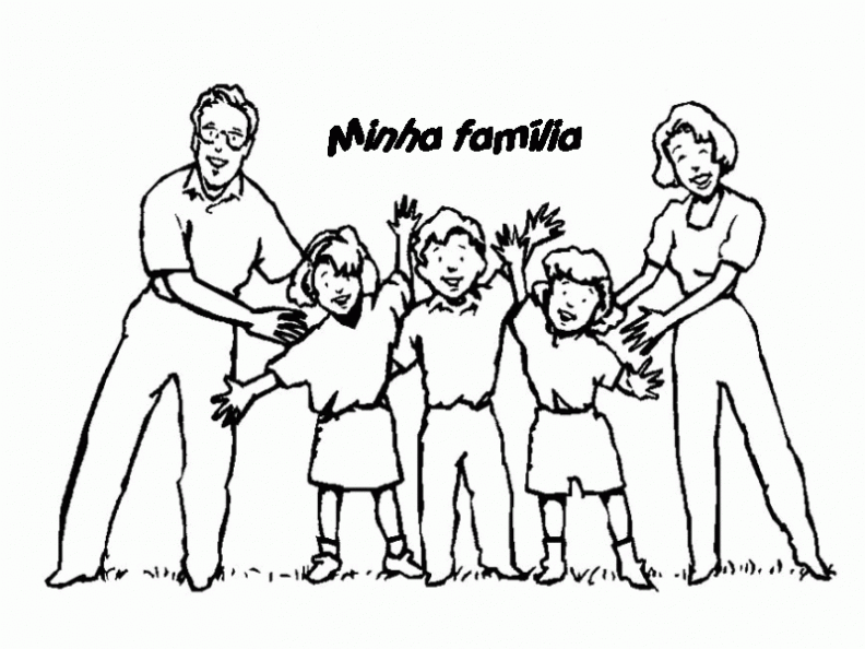 Dibujos de familias grandes para colorear - Imagui