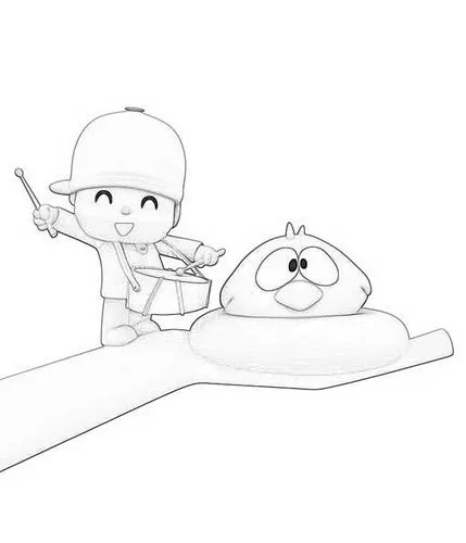 DIBUJOS PARA COLOREAR DE POCOYÓ PARA NIÑOS:POCOYÓ TOCANDO EL ... DIBUJOS PARA COLOREAR DE POCOYÓ PARA NIÑOS:POCOYÓ TOCANDO EL ...