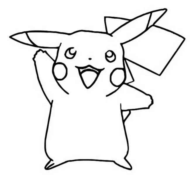 Dibujos para colorear Pokemon - Pikachu - Dibujos Pokemon
